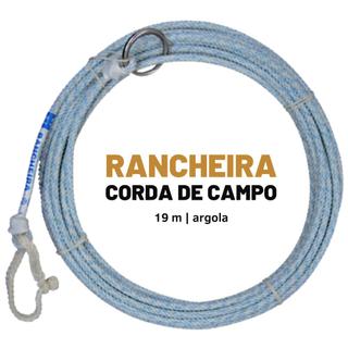Corda Rancheira 4T de 19 m, azul-clara, com argola