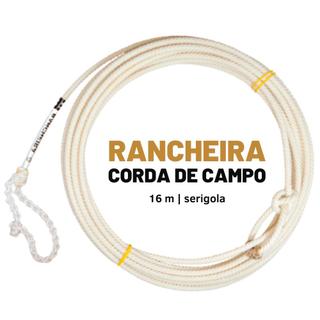 Corda Rancheira 4T de 16 m, branca, enrolada, na versão serigola