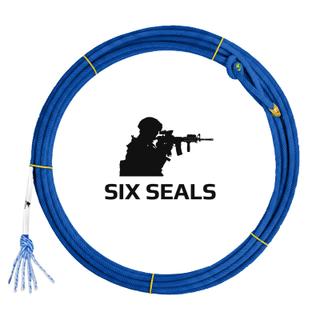 Corda Six Seals enrolada, com fita de identificação do modelo