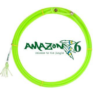 Corda de laço Amazon 6, 6 tentos, verde-limão, enrolada